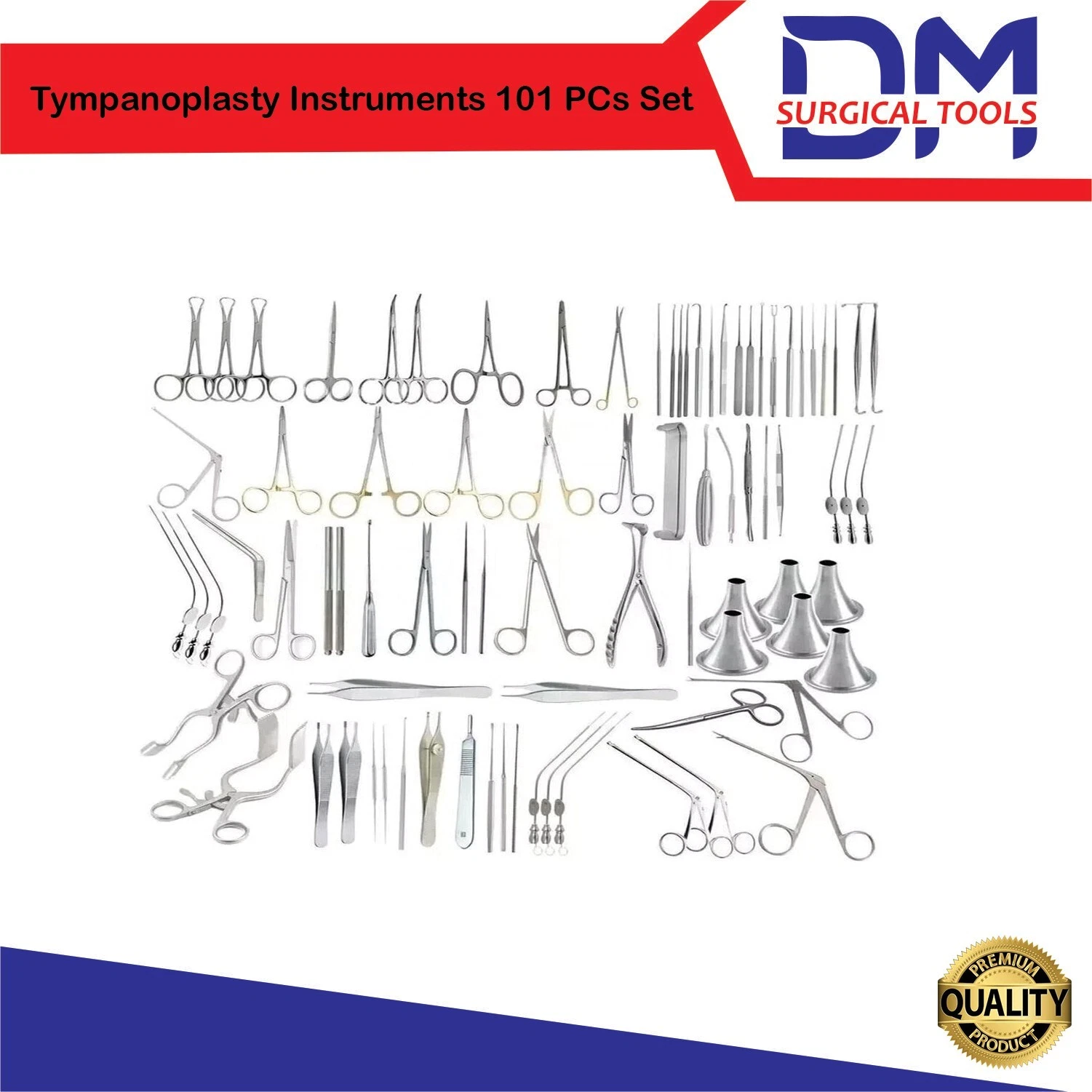 Tympanoplasty Instruments 101 Pcs Set Tympanoplasty Instruments 101 Pcs Set