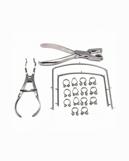 Rubber Dam KIT Starter with Frame Punch Clamps